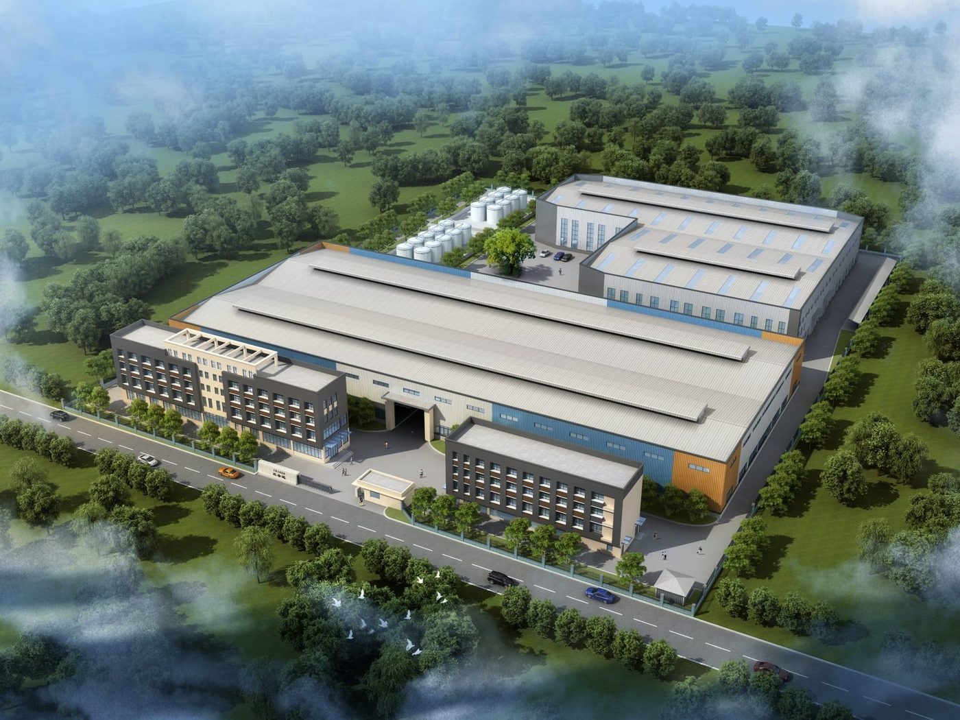 A synthetic-lubricant factory · export website